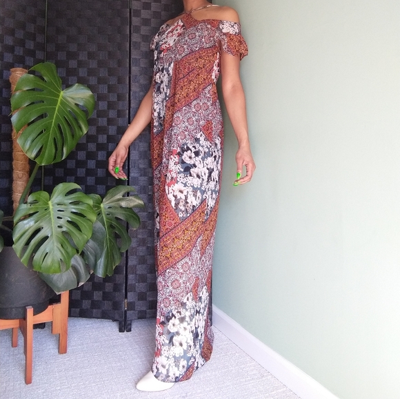 BCBG generation patchwork print maxi dress - Picture 2 of 11